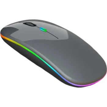 Myš Bluetooth bezdrátová myš s podsvícením - šedá