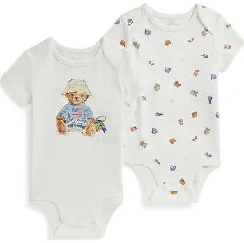 Bavlněné kojenecké body Polo Ralph Lauren 2-pack 310A12847001 bílá 00X, vel. 62-68
