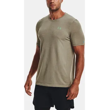 Pánská móda Pánské tričko Under Armour UA Rush Seamless GeoSport 1370441-361 Zelená SM