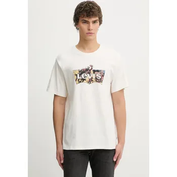 Pánské tričko Bavlněné tričko Levi's SS RELAXED FIT 16143.2445 béžová 02A, vel. XXL