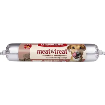 Pamlsek pro psa 3x80g Fleischeslust meat & treat tréninkový salám - hovězí játra
