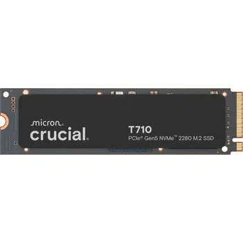 SSD disk Crucial T710/4TB/SSD/M.2 NVMe/Černá/5R