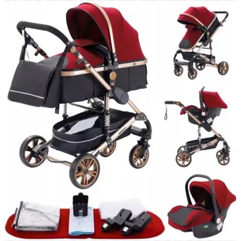 Kočárek MULTIFUNKČNÍ DĚTSKÝ KOČÁREK AUTOSEDAČKA DRŽÁK NA KELÍMEK