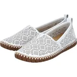 Dámské kožené mokasíny M2851-80 Rieker bílé