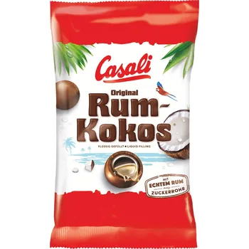 Bonbon Casali Rum-Kokos 100g sáček cena za kartonové balení (Kartonové balení : 18 ks)