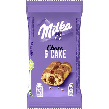 Milka Cake & Choc jemné pečivo čokoládová náplň 35g cena za kartonové balení (Kartonové balení : 24 ks)