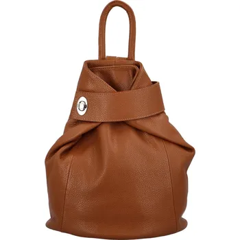 Městský batoh Stylový dámský kožený batůžek Oona, hnědá