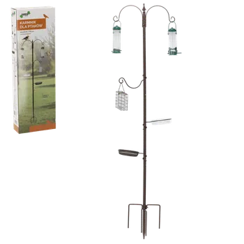 Krmítko pro ptáka KRMÍTKO PRO PTÁKY VÝŠKA 190 CM (+KOTVY) OCELOVÉ *5047