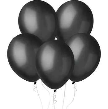 Balónek LATEXOVÉ BALÓNKY 12" METALICKÉ PERLEŤOVÉ ČERNÉ 100 KS