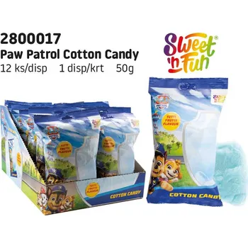 Bonbon Paw&nbsp;Patrol Cotton Candy&nbsp;- jedlá&nbsp;vata 50g
