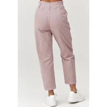 Dámské manšestrové kalhoty Makadamia C33 - sv. růžové Světle růžová M