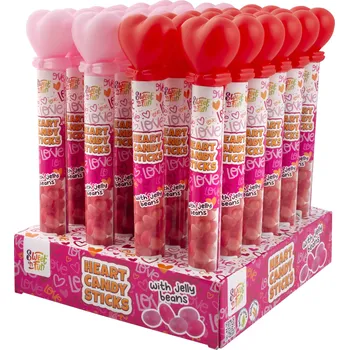 Bonbon Heart Candy Stick - srdce s jelly beans 80g