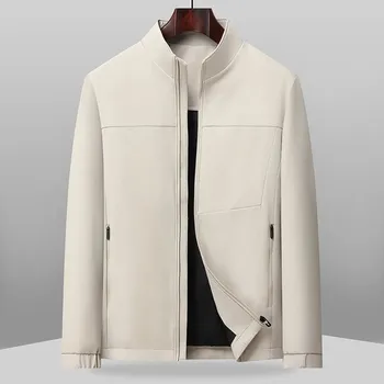 Best Fashion Pánská lehká bunda pro každodenní nošení Barva: Bílá, Velikost: 4XL