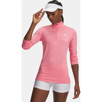 Under Armour Dámské tričko Tech 1/2 Zip- Twist-PNK 1384225-601 Růžová MD