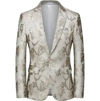 Pánské sako Best Fashion Pánské elegantní sako pro slavnostní příležitosti Barva: Bílá, Velikost: 2XL