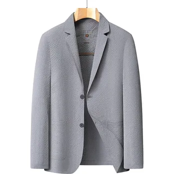 Best Fashion Lehké pánské sako na léto s ochranou proti slunci Barva: Šedá, Velikost: M