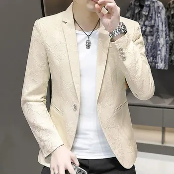 Best Fashion Pánské lehké sako pro volný čas i společenské akce Barva: Khaki, Velikost: XL