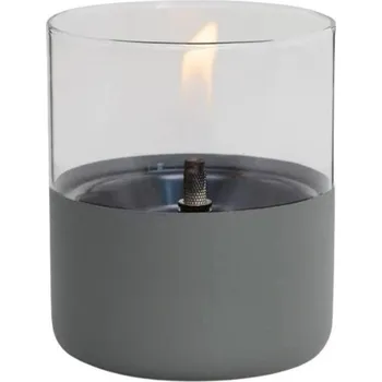 Lucerna Lucerna TENDERFLAME LILLY 10 skleněná tm.šedá 10cm