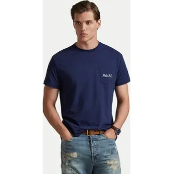 Pánské tričko Polo Ralph Lauren T-Shirt 710B16610001 Tmavomodrá Regular Fit XS