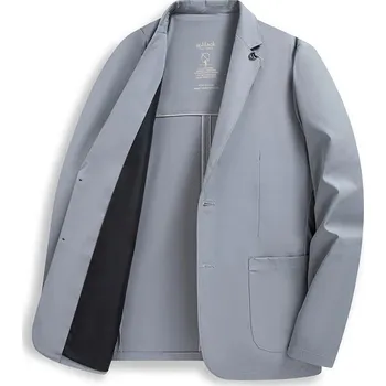 Best Fashion Pánské nemačkavé sako pro slavnostní chvíle Barva: Světle Šedá, Velikost: M