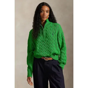 Pánský svetr Bavlněný svetr Polo Ralph Lauren 211963467 zelená 76X, vel. S