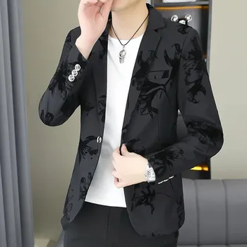 Pánské sako Best Fashion Pánské elegantní sako ve slim střihu na formální příležitosti Barva: Černá, Velikost: 3XL