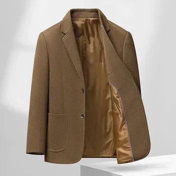 Pánský oblek Best Fashion Pánský ležérní oblek v moderním business stylu Barva: Khaki, Velikost: 3XL