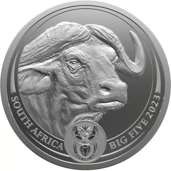 Rand Refinery Stříbrná investiční mince Buvol 1 Oz | Big Five II | 2023 | 31,1 g