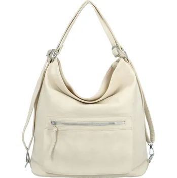 Kabelka Trendy dámský koženkový kabelko-batoh Venturia, krémový