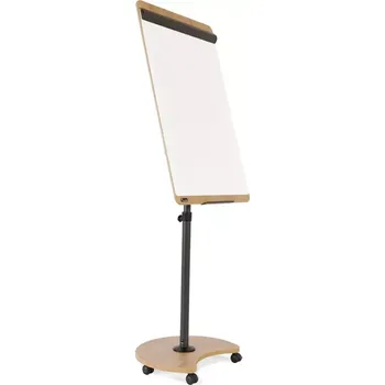 Flipchart Magnetický flipchart / stolek (2v1) Rocada Natural NAT0618, na kolečkách, výškově nastavitelný