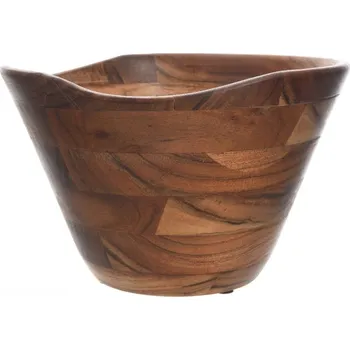 Mísa dřevěná se zvlněným okrajem 26cm