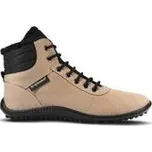LEGUANO KOSMO Sand | Kotníčkové zateplené barefoot boty - 38