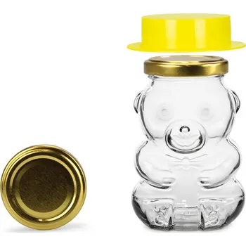 Sklenice H. Holtermann Sklenice medvídek s víčkem 285 ml (TO 58)