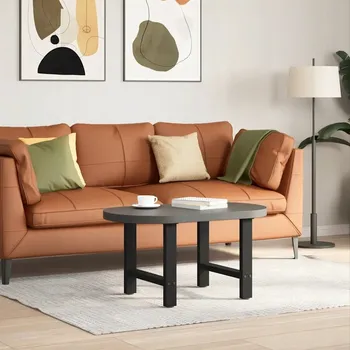 Konferenční stolek Nohy ke konferenčnímu stolku, černé, 2 ks, 50x(42-43) cm, ocel