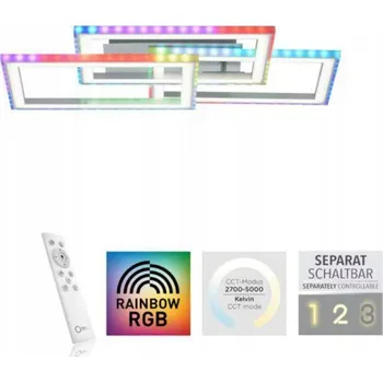Stropní svítidlo LED RGB Rainbow CCT Závěsné Svítidlo + Dálkový Ovladač Mix Barev Q