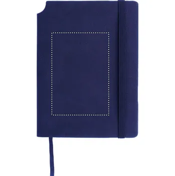 Zápisník s PU deskami Laserové gravírování (max. 1 barva, 130x90mm) 1 barva 20 FRONT LASER