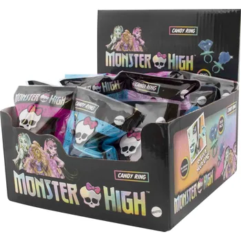 Bonbon Monster high ring pop - barvící lízátko prstýnek 24g