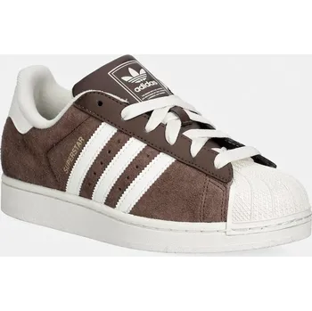 Dámská obuv Semišové tenisky adidas Originals Superstar II KI1457 hnědá 88X, EUR 41 1/3