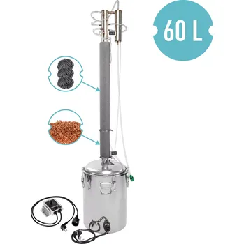 Destilační přístroj Destilátor Palírna 60l kolona 60,3 mm regulátor výkonu 343010
