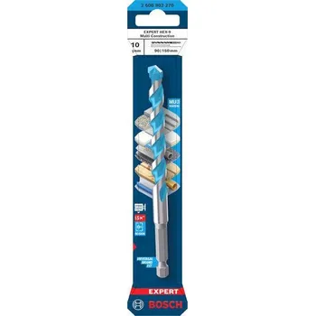 Vrták Bosch Vrták EXPERT HEX-9 Multi Construction, 10 × 90 × 150 mm Professional (2608902270)