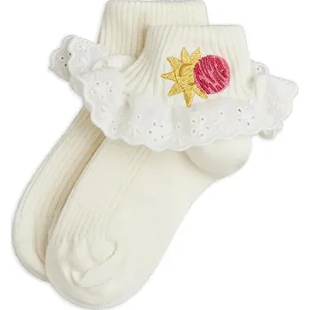 Dívčí oblečení Dětské ponožky Mini Rodini Space 26260116 béžová 01X, vel. 28/31