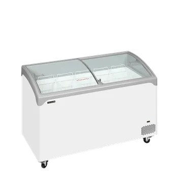 Domácí spotřebič TEFCOLD NIC402SCEB Pultová mraznička prosklené oblé víko