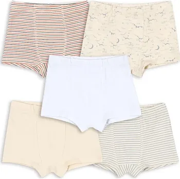 Boxerky Dětské boxerky Konges Sløjd BASIC 5 PACK BOY BOXERS GOTS 5-pack KS104671.PPY2 vícebarevná MLC, vel. 92
