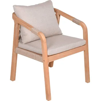 Dřevěné zahradní židle v sadě 2 ks v přírodní barvě Bogota – Garden Pleasure ID_1780658