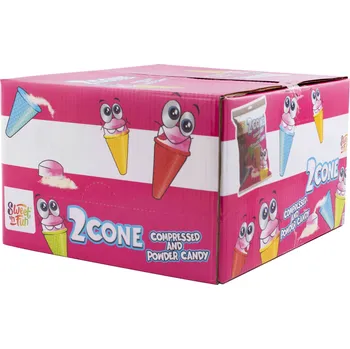 Bonbon 2Cone - zmrzlinky z hroznového cukru s kyselým práškem 72g