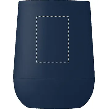 Jednorázové nádobí Dvoustěnný pohárek 300 ml z PP TAMPONOVÝ TISK (MAX. 3 BARVY, 50X35MM) 3 barvy 100 FRONT