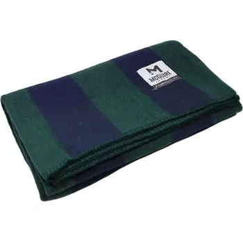 Spacák McGuire Gear Vlněná deka 80% vlna obšitá 160 x 230 cm - zeleno-modrá