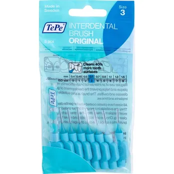 Dentální hygiena TePe Original 0,6 mm mezizubní kartáčky průměr 0,6 mm 8 ks