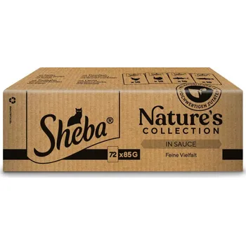 Krmivo pro kočku 72ks-72x85g Sheba Nature's Collection Fine pestrý výběr v omáčce vlhké krmivo pro kočky