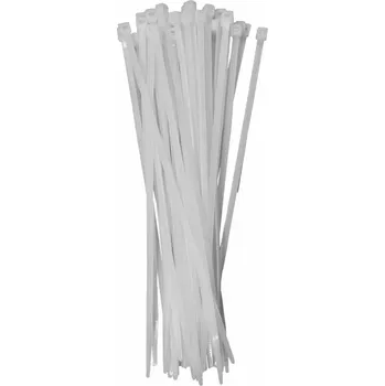 Stahovací páska Stahovací pásky kabelové 100ks bílé